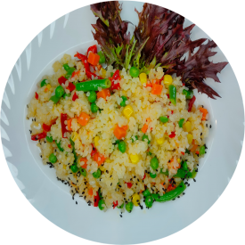 Гарячі страви Рис з овочами